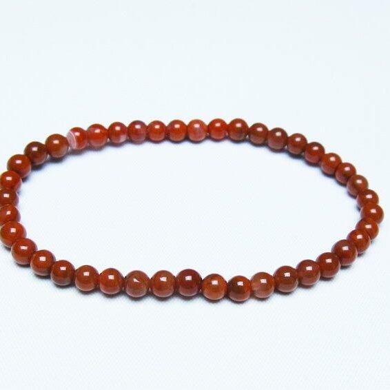 ナンホーンアゲート ブレスレット 5mm アゲート ブレス 一点物 メール便可 [M便 1/10] 111-47510