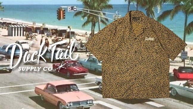 50s ヴィンテージ仕様 豹柄 オープンカラー シャツ レオパード ヒョウ
