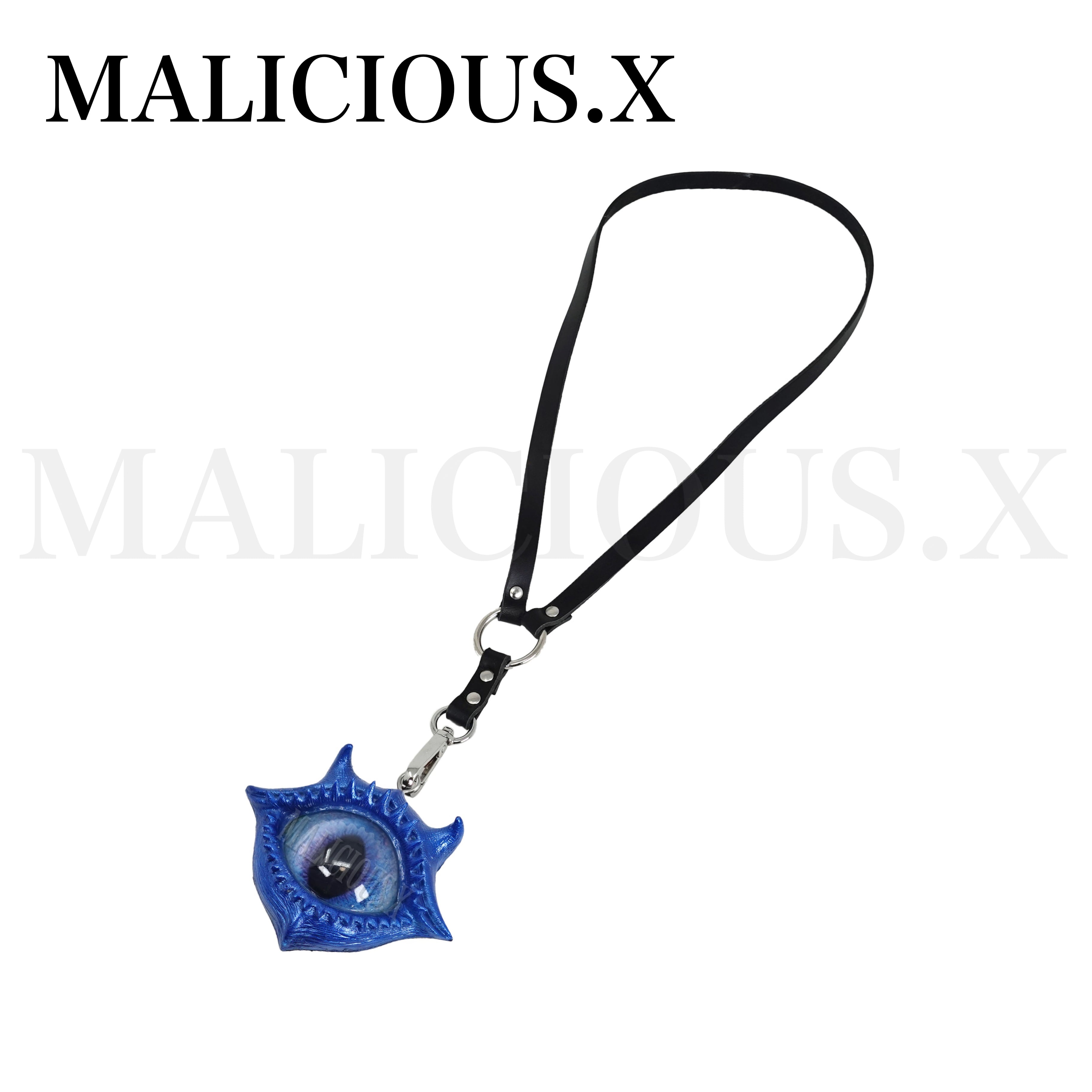 Devil harness necklace Blue/(Cat(C)/ Blue)