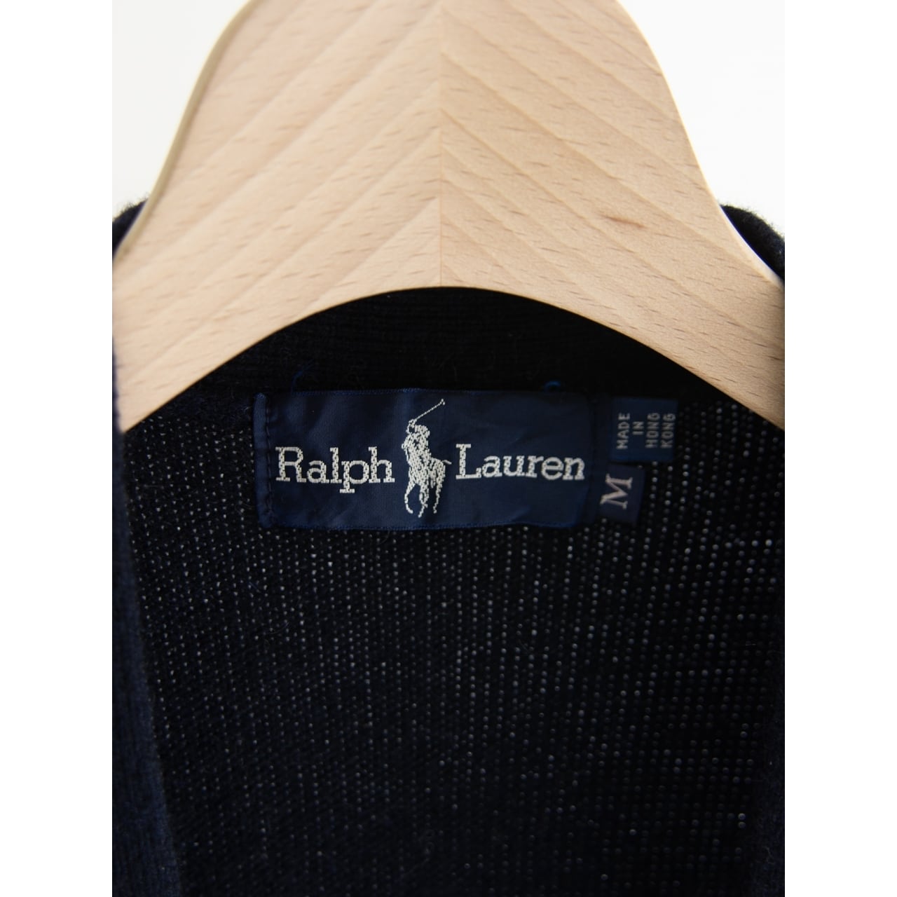 【RALPH LAUREN】Made in Hong Kong 80's 100% Cashmere Knit Vest（ラルフローレン 香港製 カシミヤニットベスト）