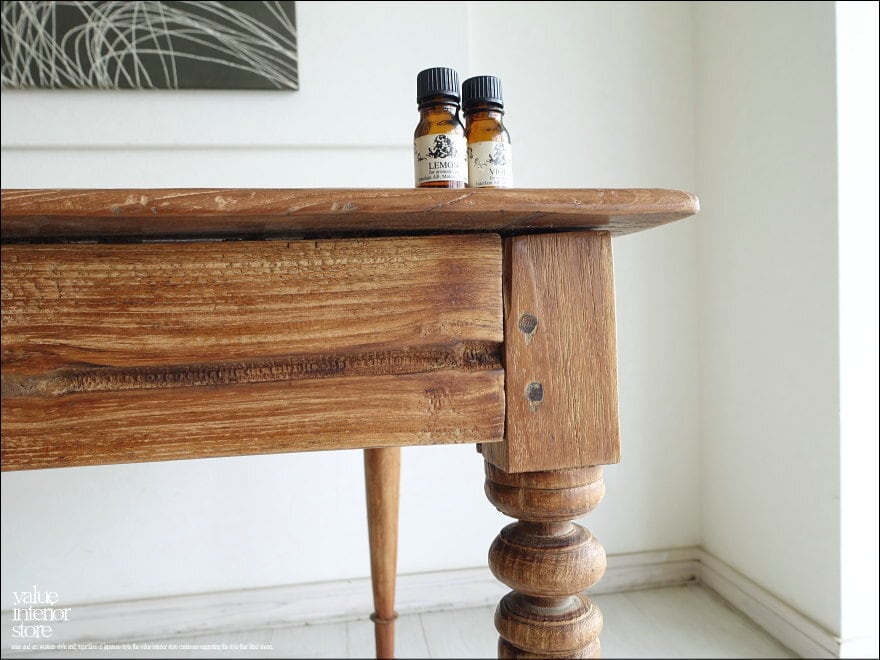 インドネシアアンティークビンテージ年代物木製チークカウンター インドネシアアンティークビンテージ年代物木製チークカウンター