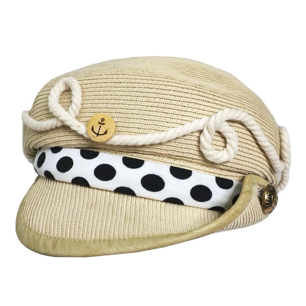 帽子 nit alcove Black polka dot straw hat nit alcove | BYORI