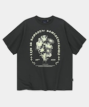 コールフラワーTシャツ-CHARCOAL/Call Flower T-Shirt_Charcoal