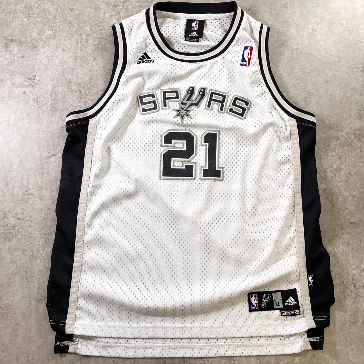 adidas NBA SAN ANTONIO SPURS ゲームシャツ メンズL 古着 サン