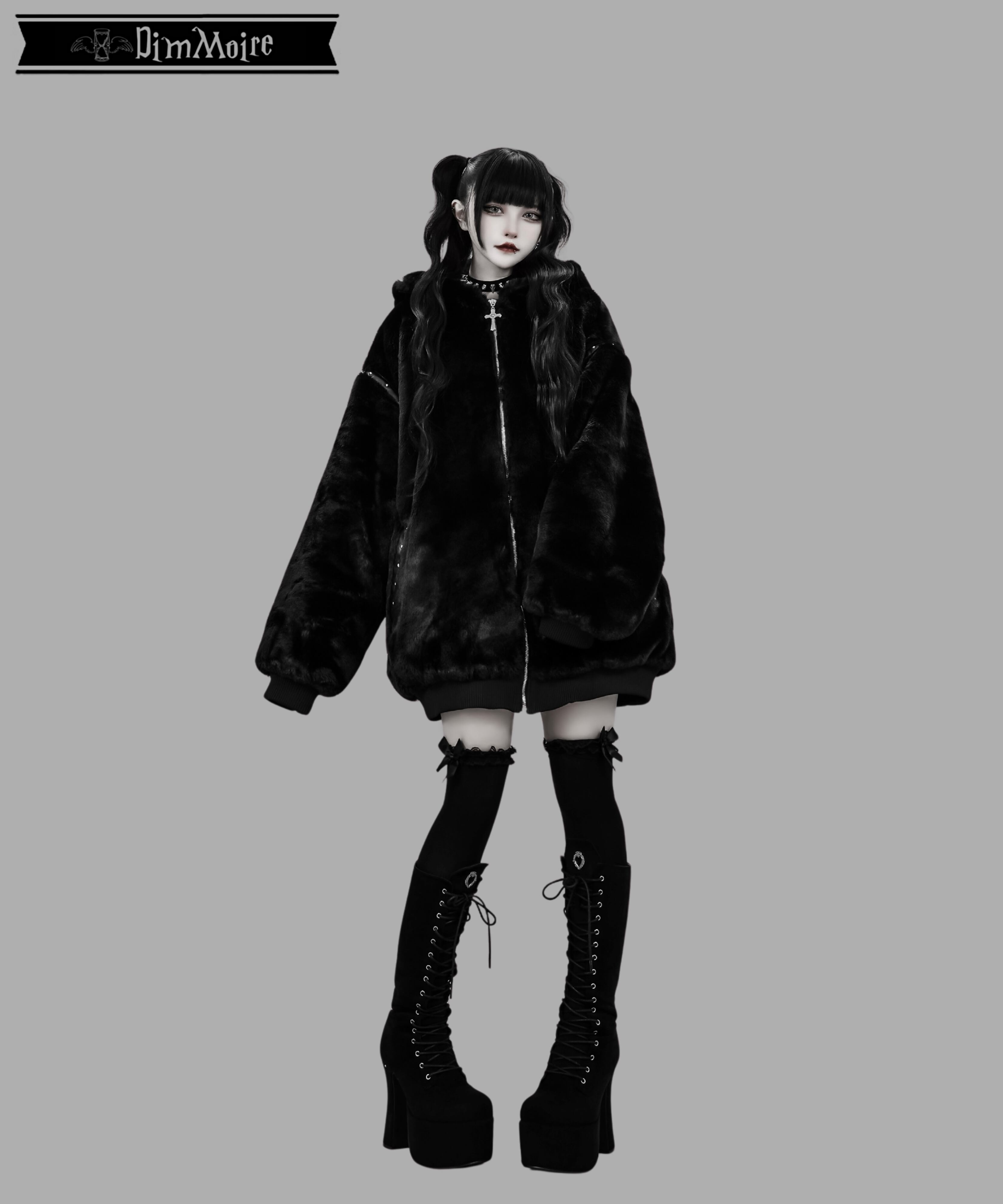 BABY DEVIL ファーパーカー【Black】 | DimMoire