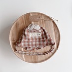 BEAR MOCHA GINGHAM｜タイプ：Hat / ツバ：Straight / 耳：Neutral