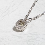 エメラルドカット ダイヤモンド ネックレス N / IF / pt900 / 0.750ct / DA 0.180ct