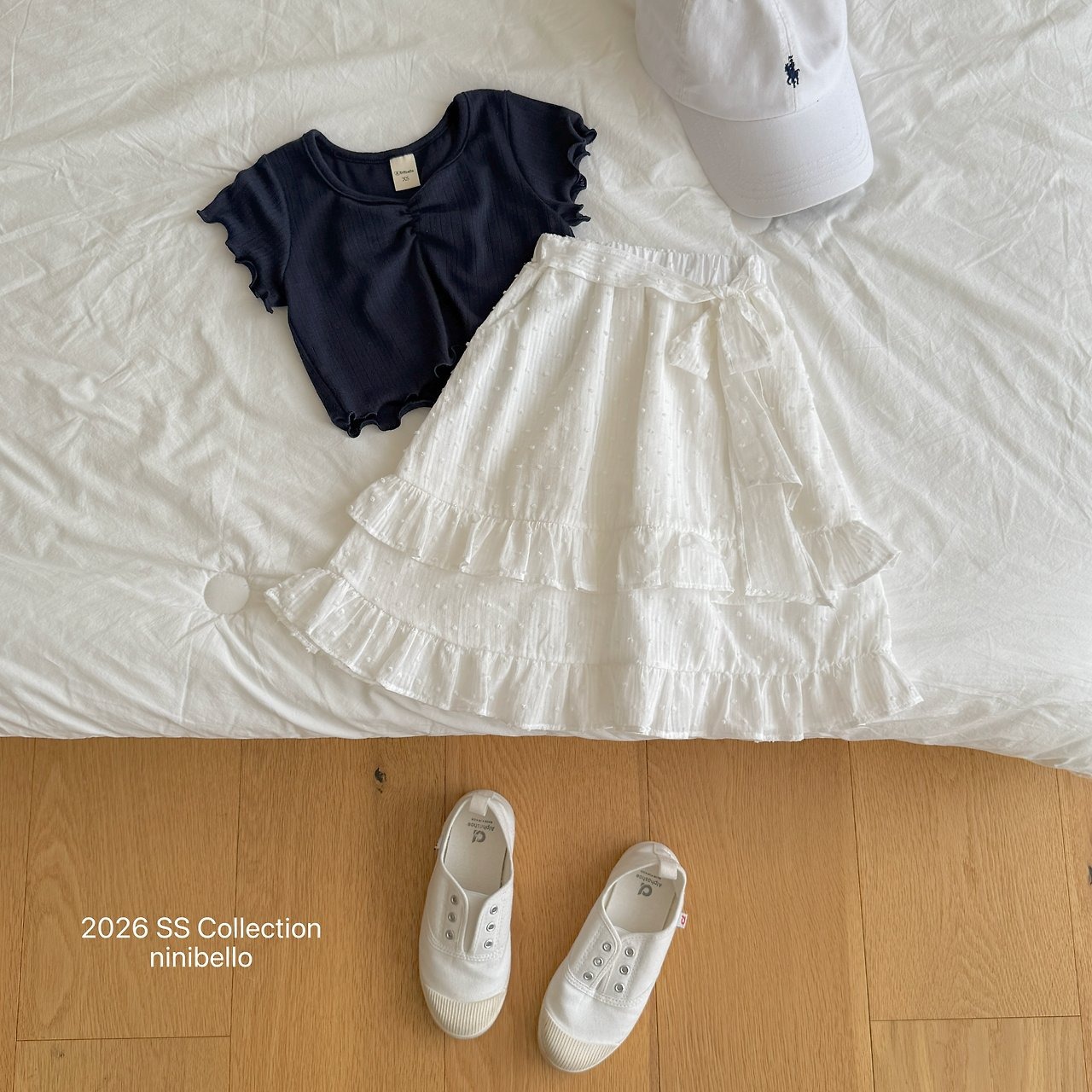 [ninibello] Mellow Eyelet Tee / [니니벨로] 멜로우아일렛티