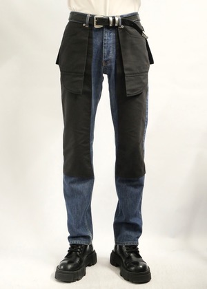 SS2003 "HELMUT LANG" inside-out denim