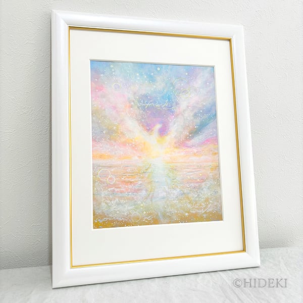 送料無料】鳳凰の絵画｜海と空の煌めき「Rising Phoenix」アート