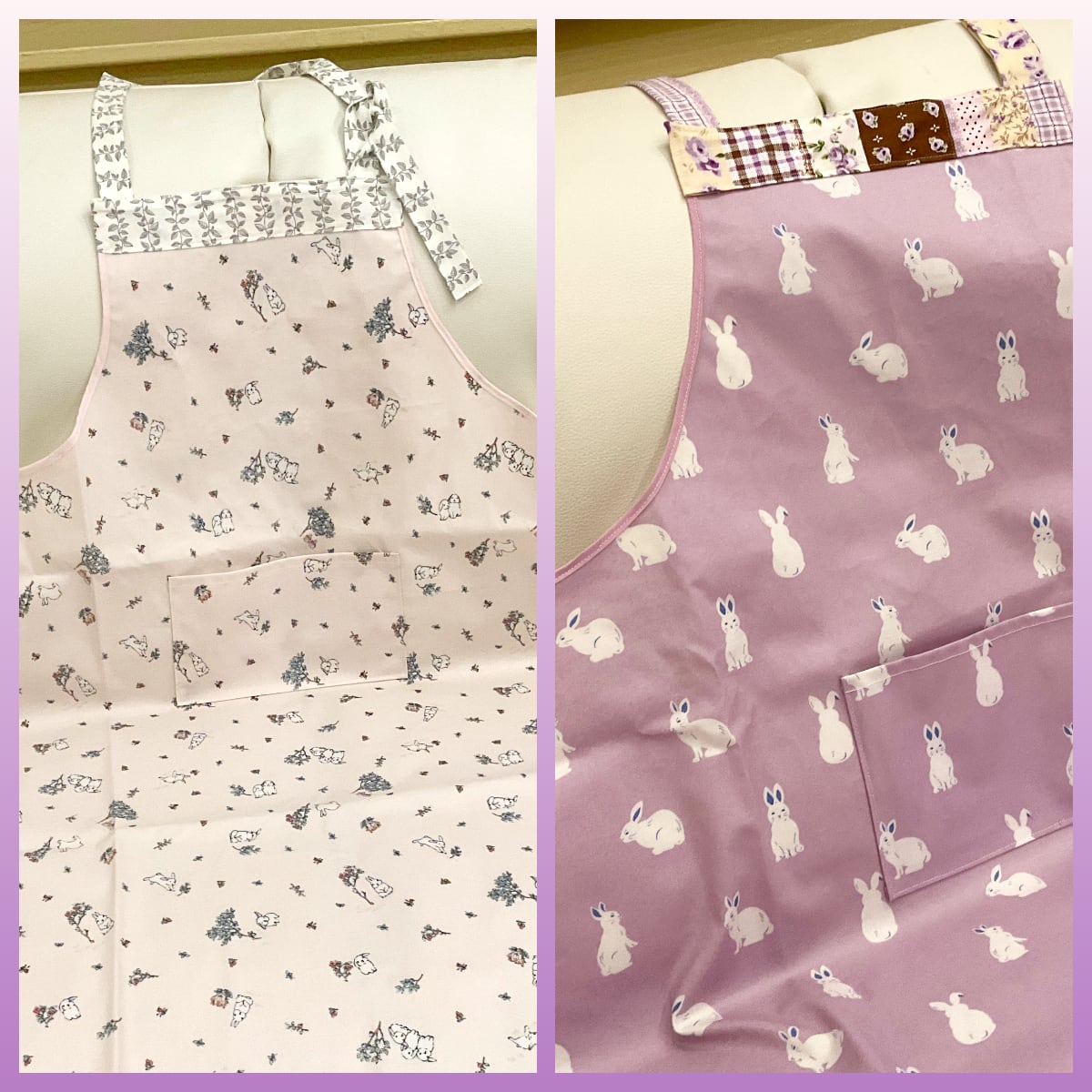 mofuファーム うさぎエプロン おそうじアイテム