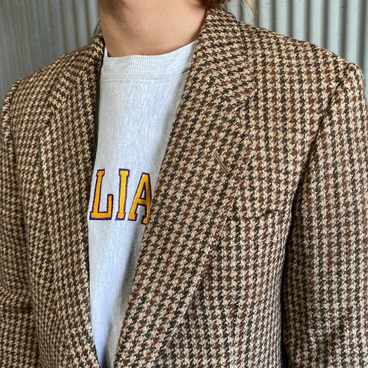 80年代 ビンテージ 英国製 HARRIS TWEED ハリスツイード St.Michael 