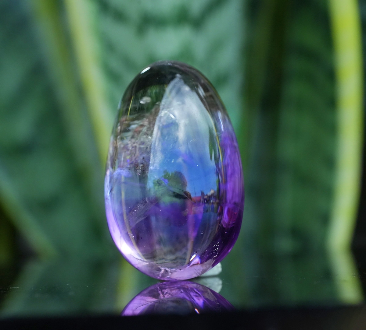 アメシスト水入り 大粒 たっぷり 古代の水晶 s1614 | Funky garuda 