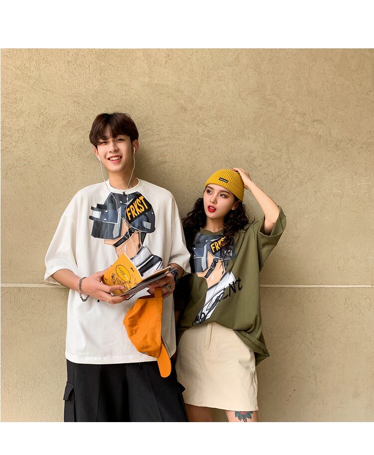 全2色 Tシャツ カットソー プリント カジュアル おしゃれ