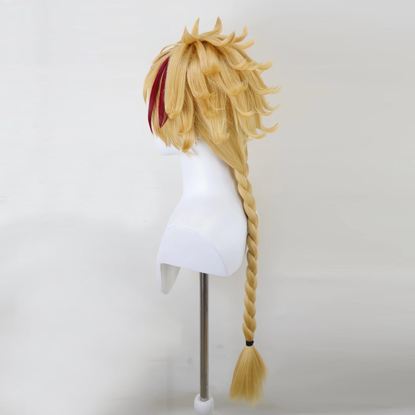 コスプレ耐熱ウィッグ オーダー 造形ウィッグ ゴールド レッド