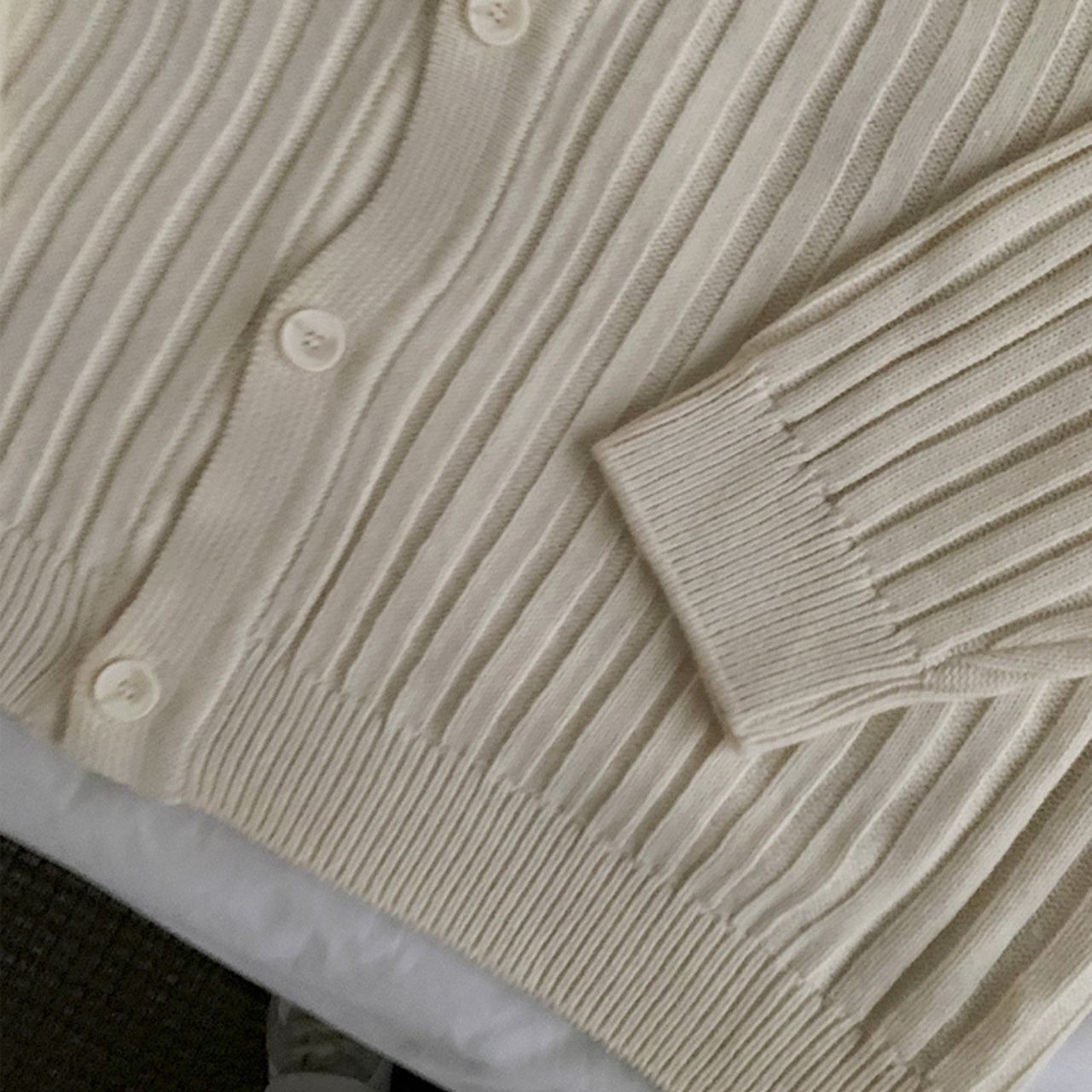 ルーズリブニットカーディガン　MT0080322