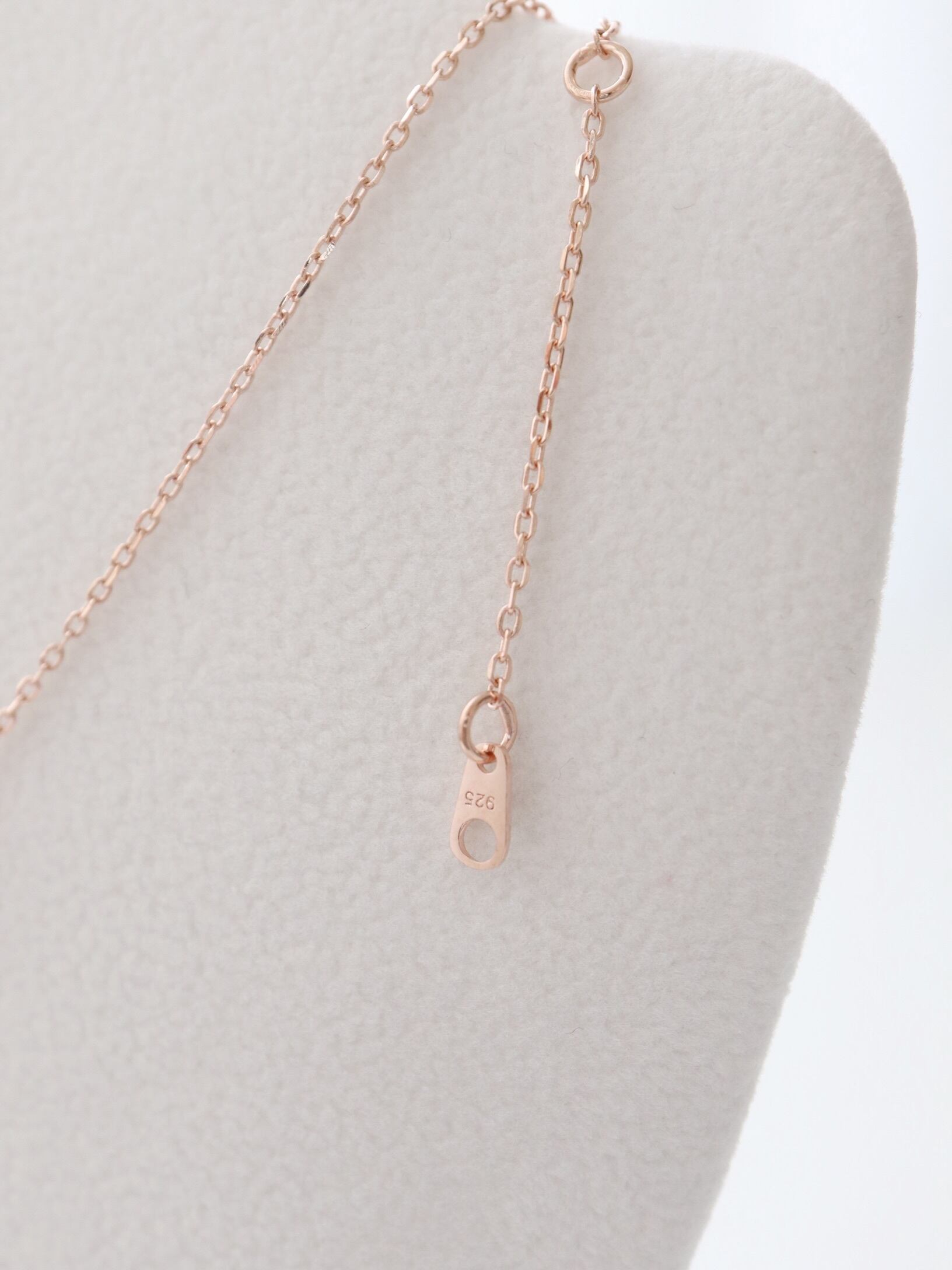 WEB限定 silver925 twinカラーネックレス【ピンク／レッド】 | Rarupaputi
