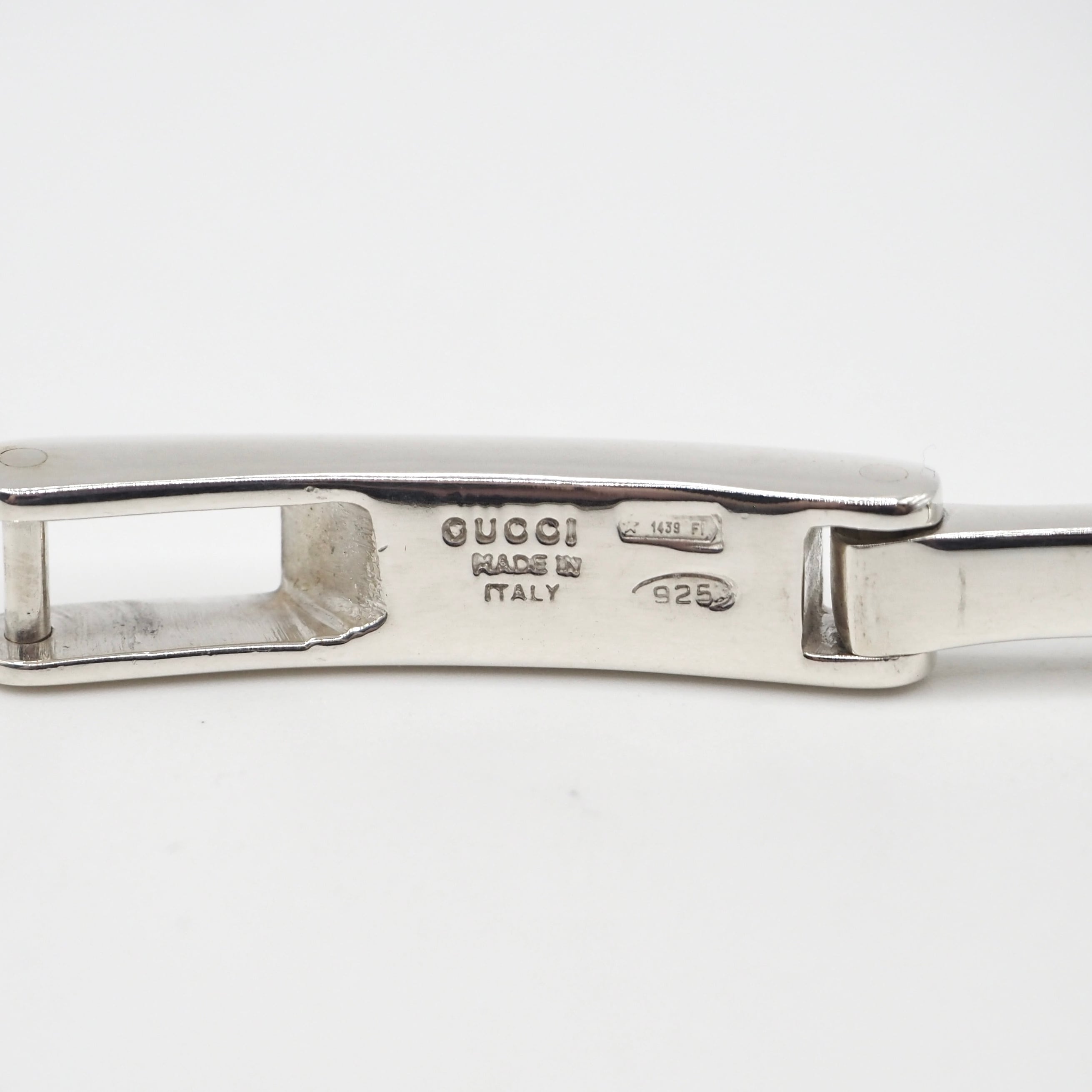 GUCCI トムフォード期 スクエアリンク ブレスレット シルバー925