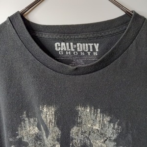 COLD OF DUTY GHOST　クルーネック　プリントTシャツ　XL