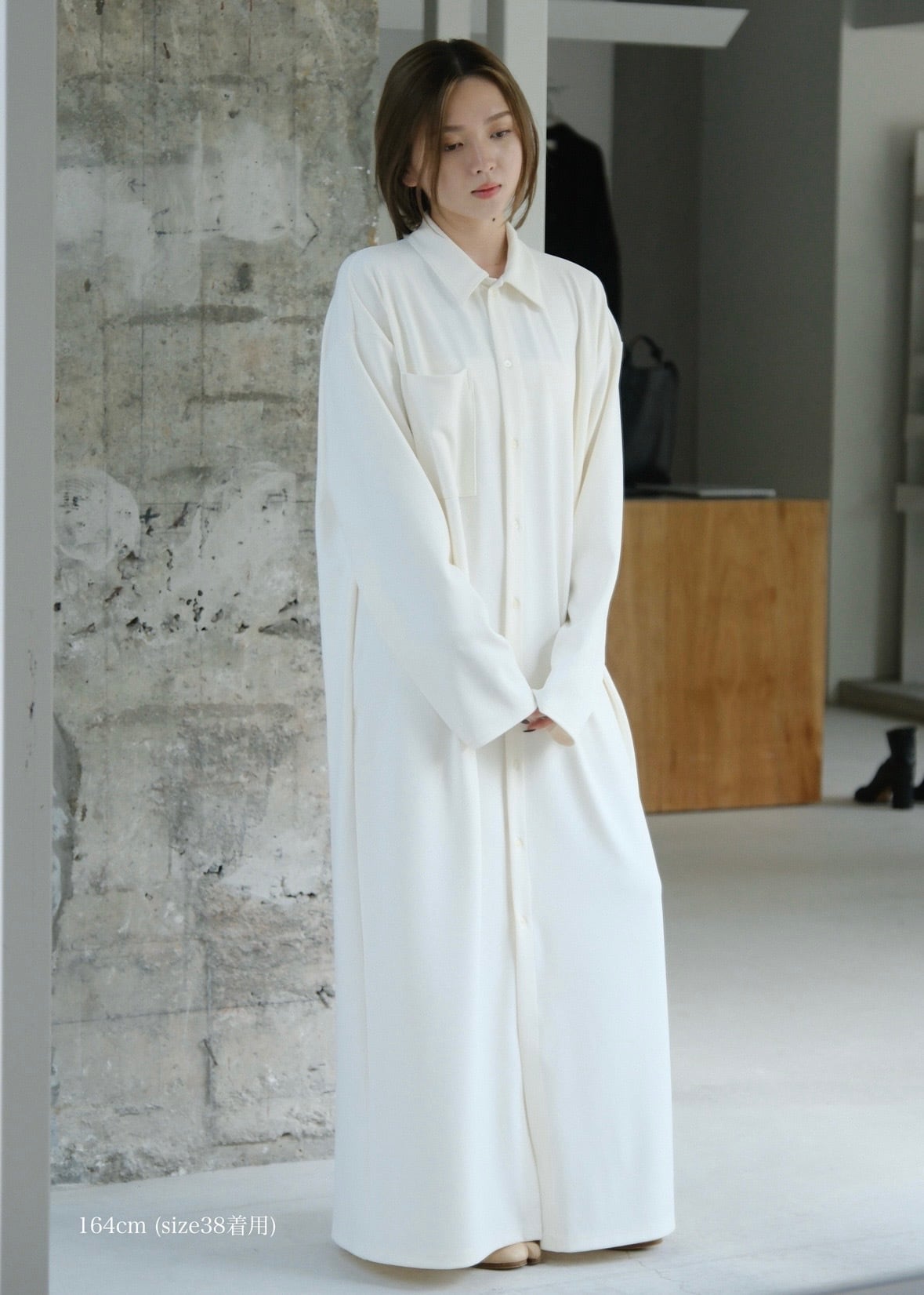 cut shirt one-piece - made in Japan - | aéré