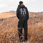 MONOGRAM LOGO SHORT LENGTH ZIP HOODIE