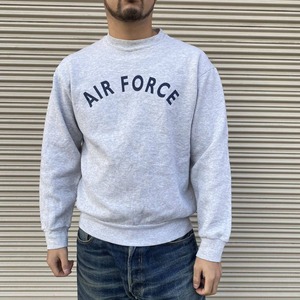 US Air Force USAF 米軍 実物 スウェット トレーナー グレー 長袖 フーディー ミリタリー 古着 ヴィンテージ USA製 Lサイズ アメリカ空軍