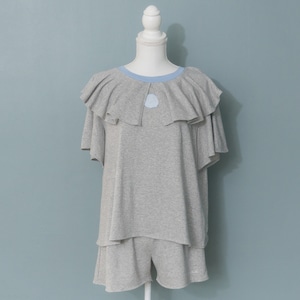 "Angel frill" パジャマセットアップ (Gray)