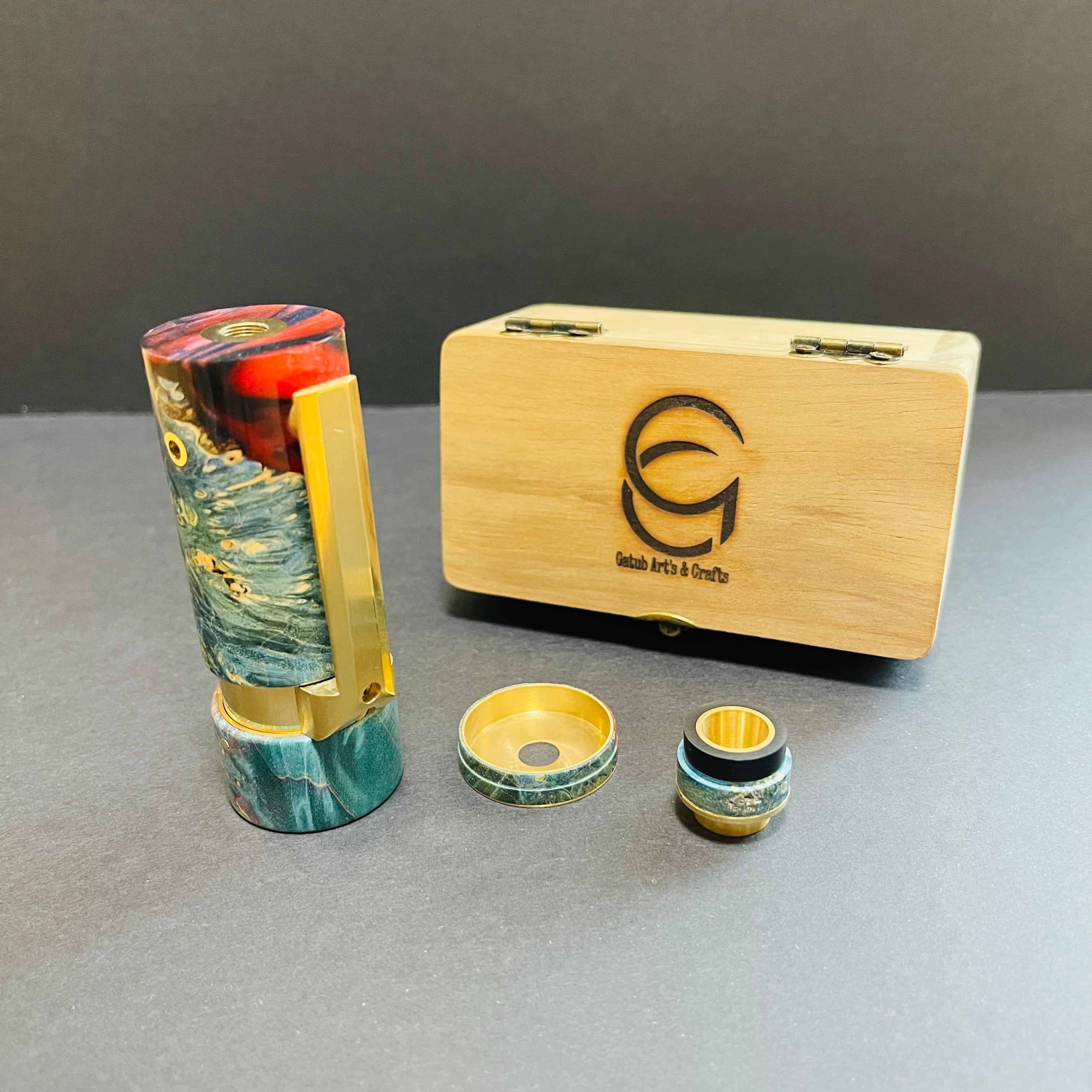 Gatub Art's & Crafts The Wood 21700 スタビ VAPE MOD ハイブリッド