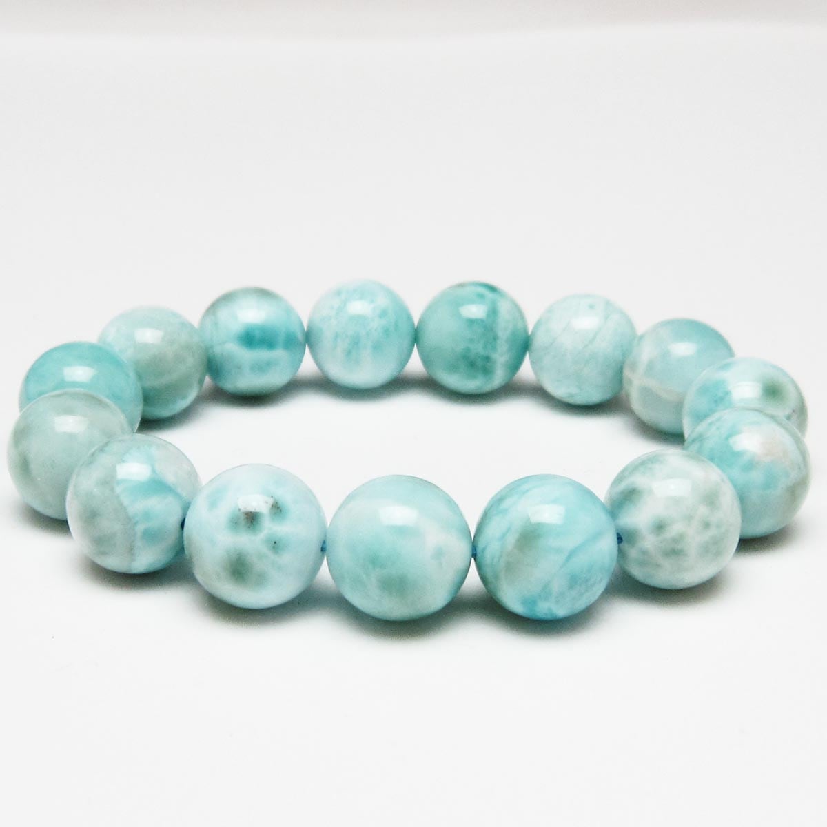 ラリマー ブレスレット 14mm 一点物 111-56528