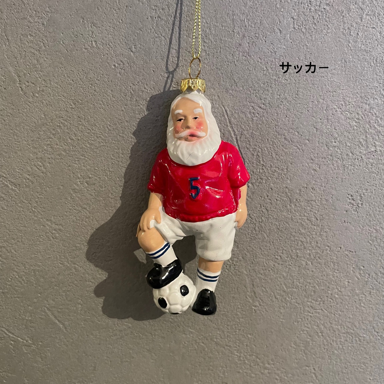 【クリスマス】サンタオーナメント サンタ マットタイプ サッカー ベースボール