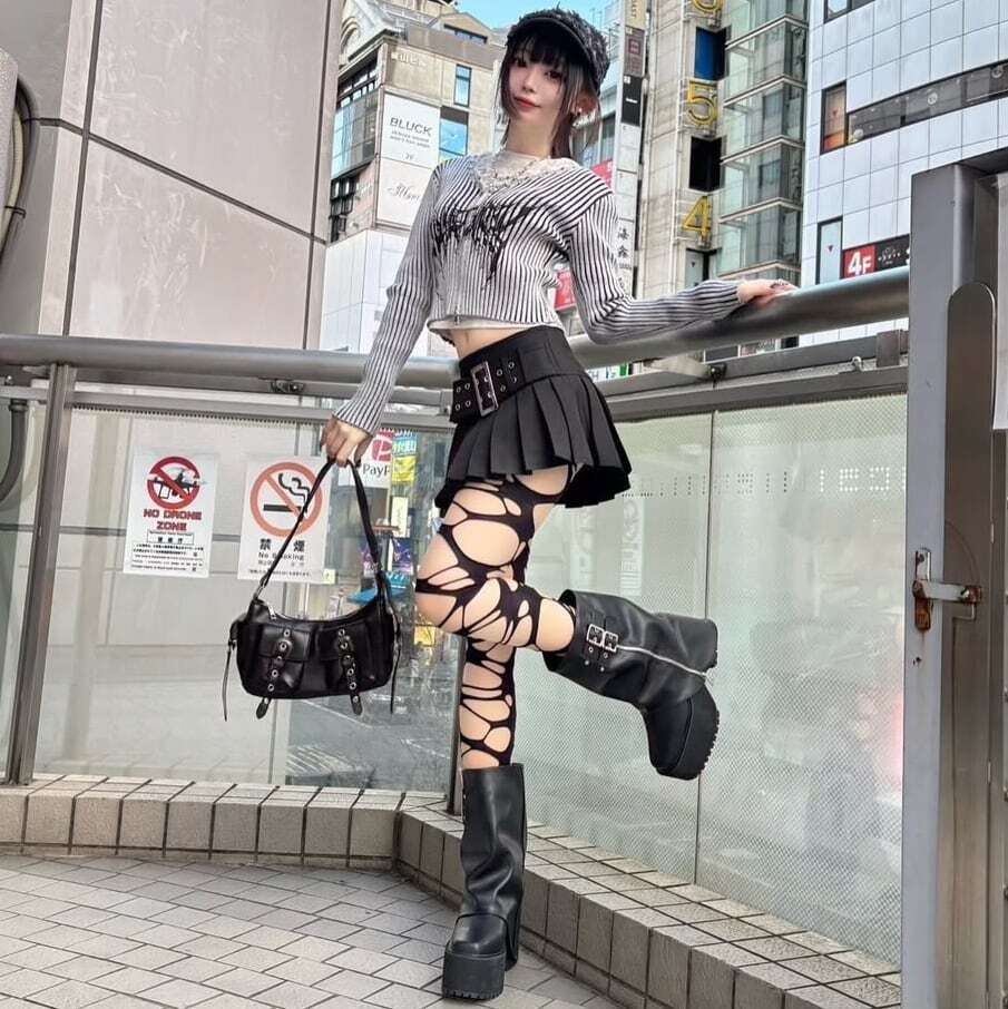 2ベルトルーズカバーZIP厚底ブーツ | VOLCAN&APHRODITE