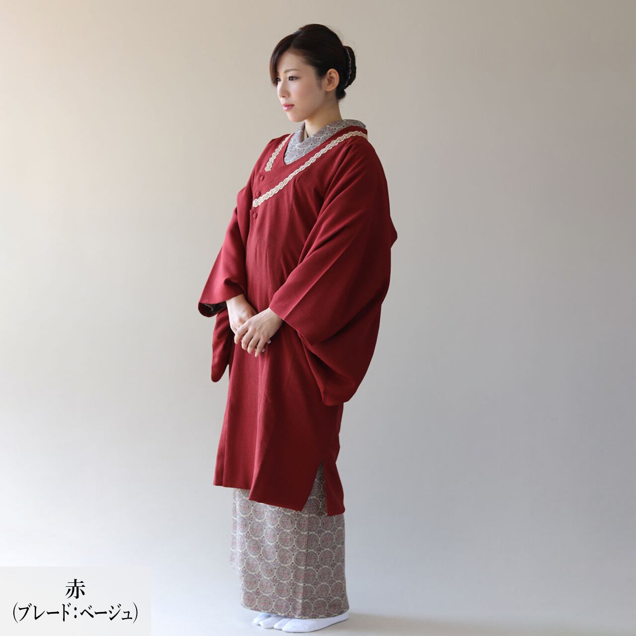 二重千代田衿コート 丹ちり四越ブレード付