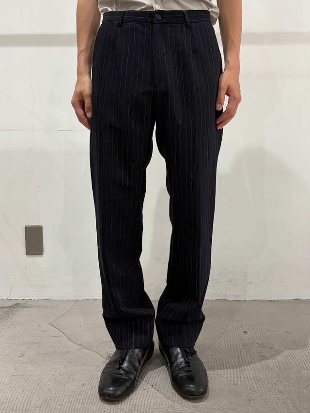 【DOLCE&GABBANA】pin stripe slim slacks