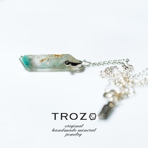 【011 Necklace Fest 2026】 アホアイトインクォーツ (水晶) 鉱物原石 シルバー925 ネックレス 天然石 アクセサリー (No.3776)