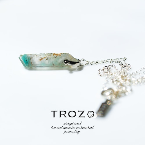 【011 Necklace Fest 2026】 アホアイトインクォーツ (水晶) 鉱物原石 シルバー925 ネックレス 天然石 アクセサリー (No.3776)