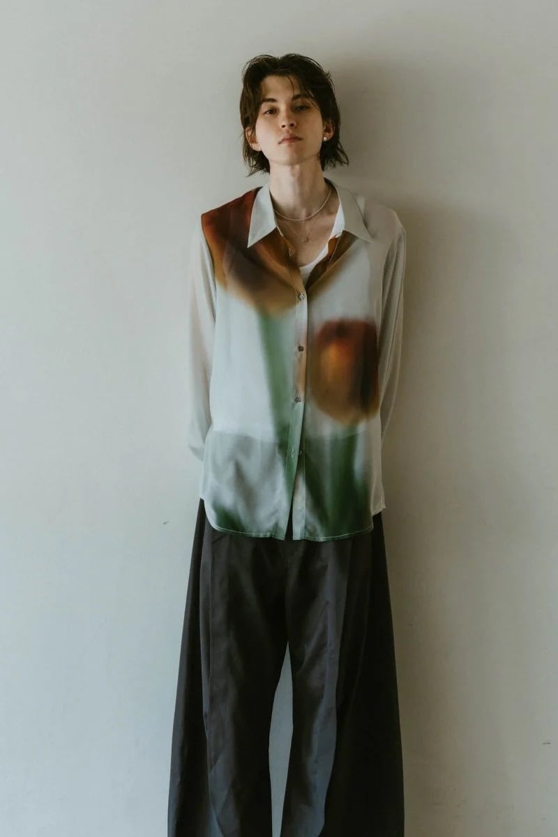 KnuthMarf(クヌースマーフ) flower print sheer shirt(unisex