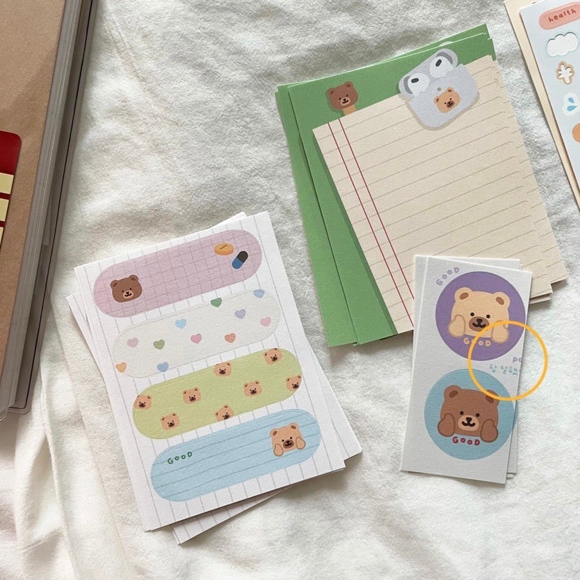 polybear】模造紙ステッカーセット 데일리 모조지 스티커팩 | 韓国文具