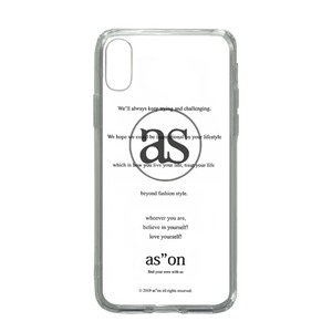 [as”on] as”on About phone case (Transparent) 正規品 韓国ブランド 韓国通販 韓国代行 韓国ファッション iPhoneケース