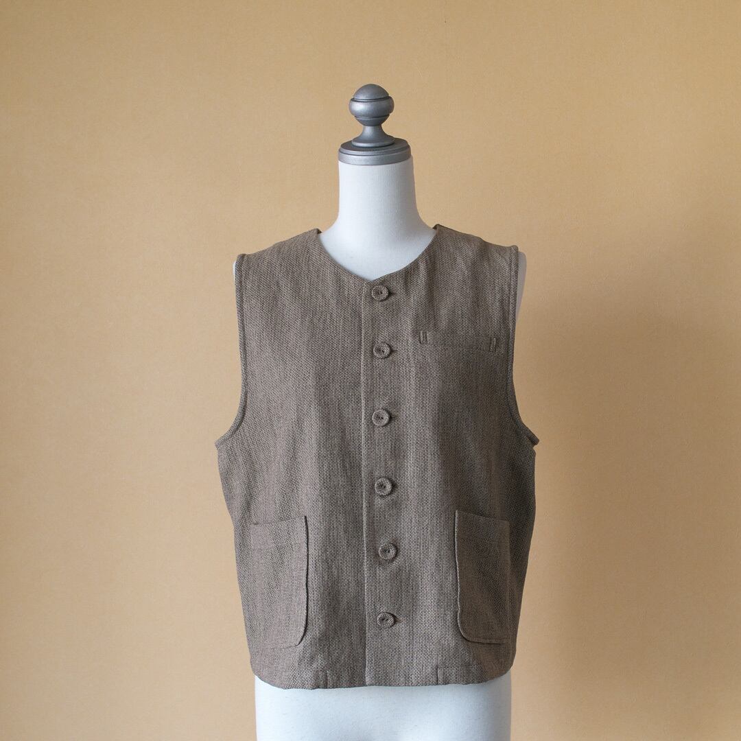 atelier naruse アトリエナルセ コットンドビーベスト cotton dobby vest