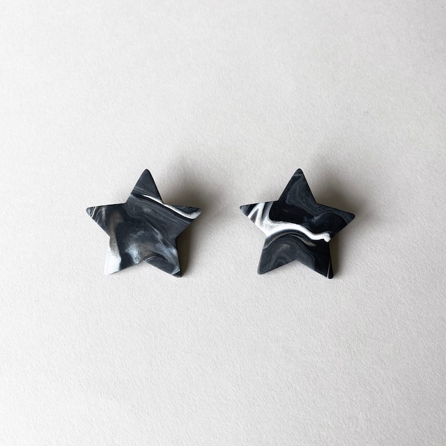 Polymer clay earrings / Star
