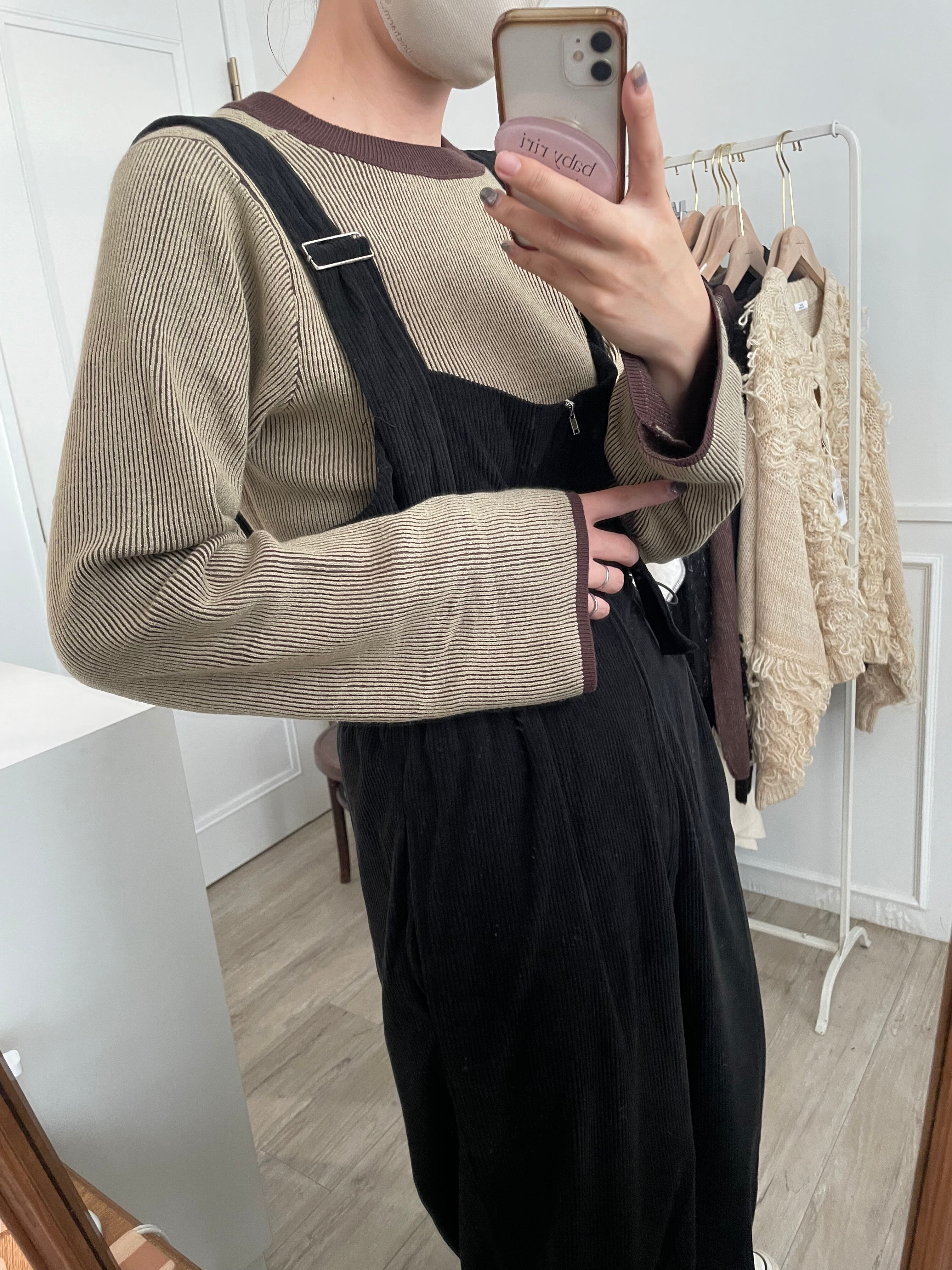 【即納】リバーシブルニット