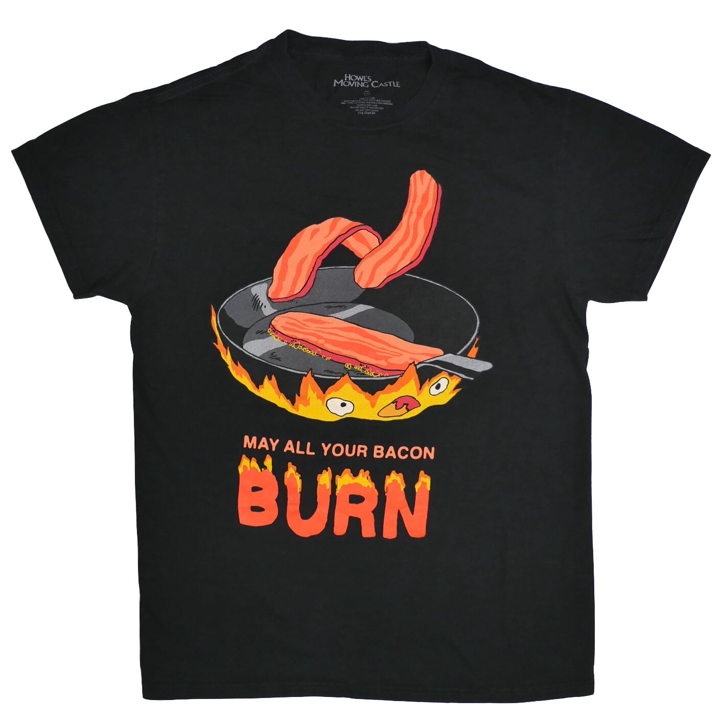 USED【M】Howl's Moving Castle ハウルの動く城 Calcifer カルシファー Tee / ©2004 Studio Ghibli
