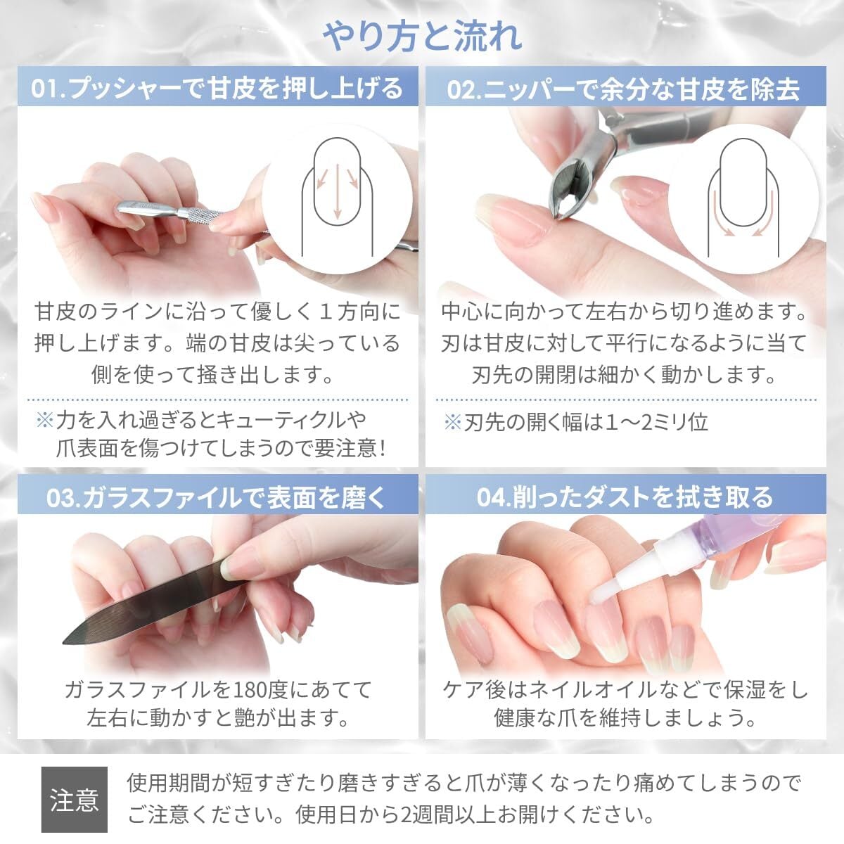 数量限定】LULUGEL 甘皮処理 ネイルケアセット キューティクル