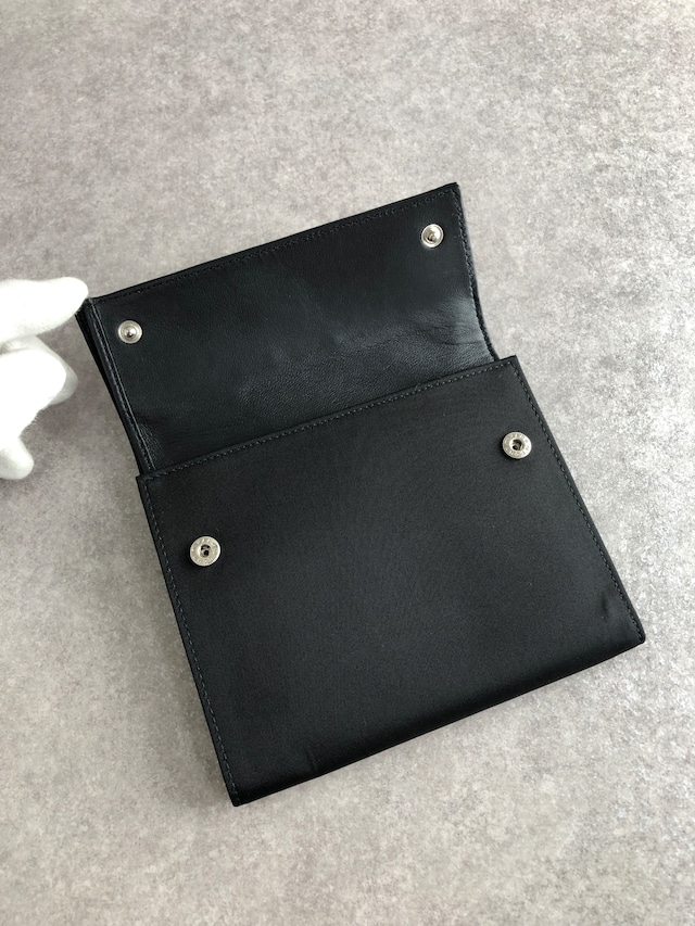 PRADA プラダ 財布 ブラック ロゴボタン ナイロン vintage ヴィンテージ オールド wsjiiz