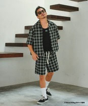 【#Re:room】VINTAGE CHECK SHORTS［REP261］