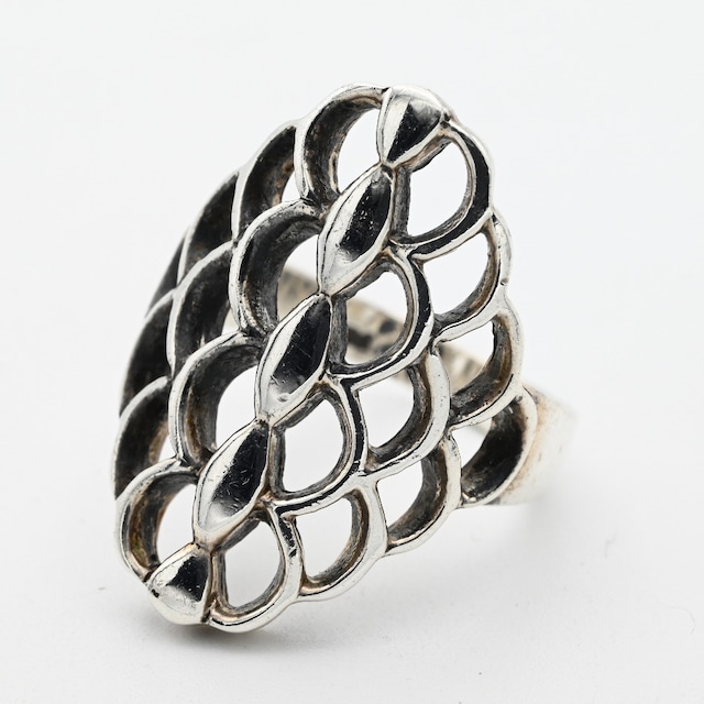 Open Cut Semi Circle Pattern Ring #13.5 / Ireland