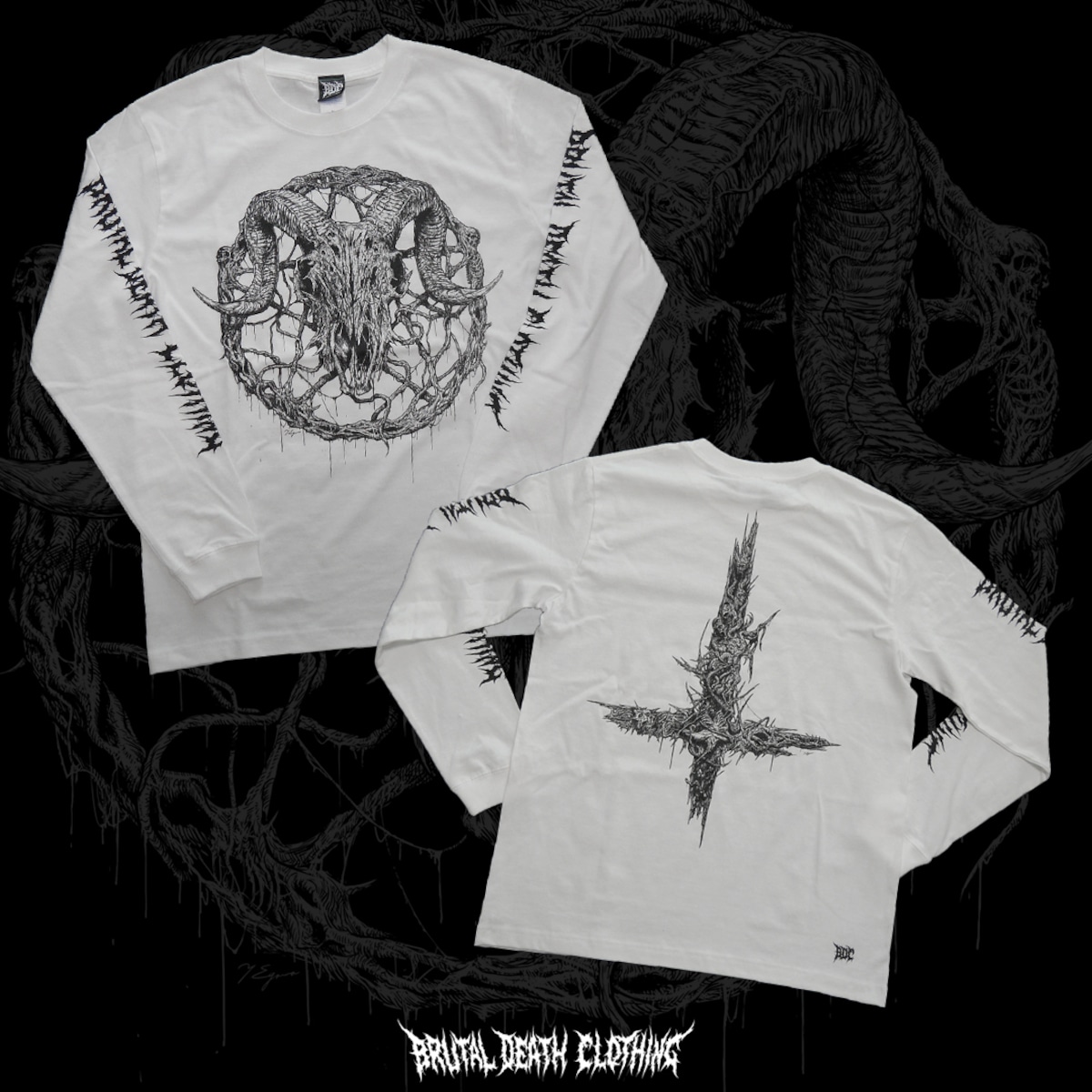 Inversion of Christ Long Sleeve White | Brutal Death Clothing