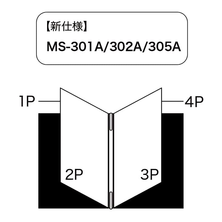 MS-302A 税抜定価¥3,250- メニューブック SHIMBI（シンビ） B5対応