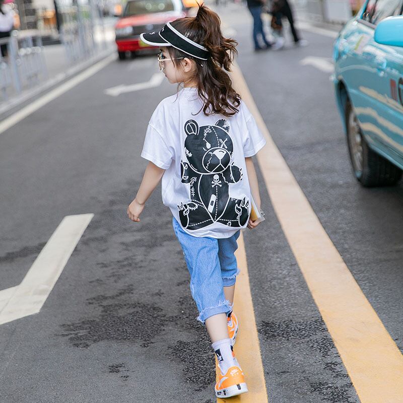 Tシャツ サマースタイルルーズ コットン 夏物 キッズ トレンディボーイ88273595171