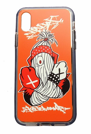 NINJA X(アイフォンケース/ミラーケース/スマホ)iPhoneX Case Straight Edge Orange ニンジャエックス 5537